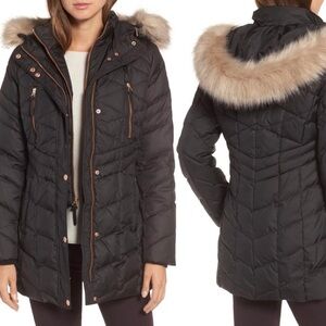 Marc New York Women's Black Quilted Jacket Winter Cold Temperatures XS